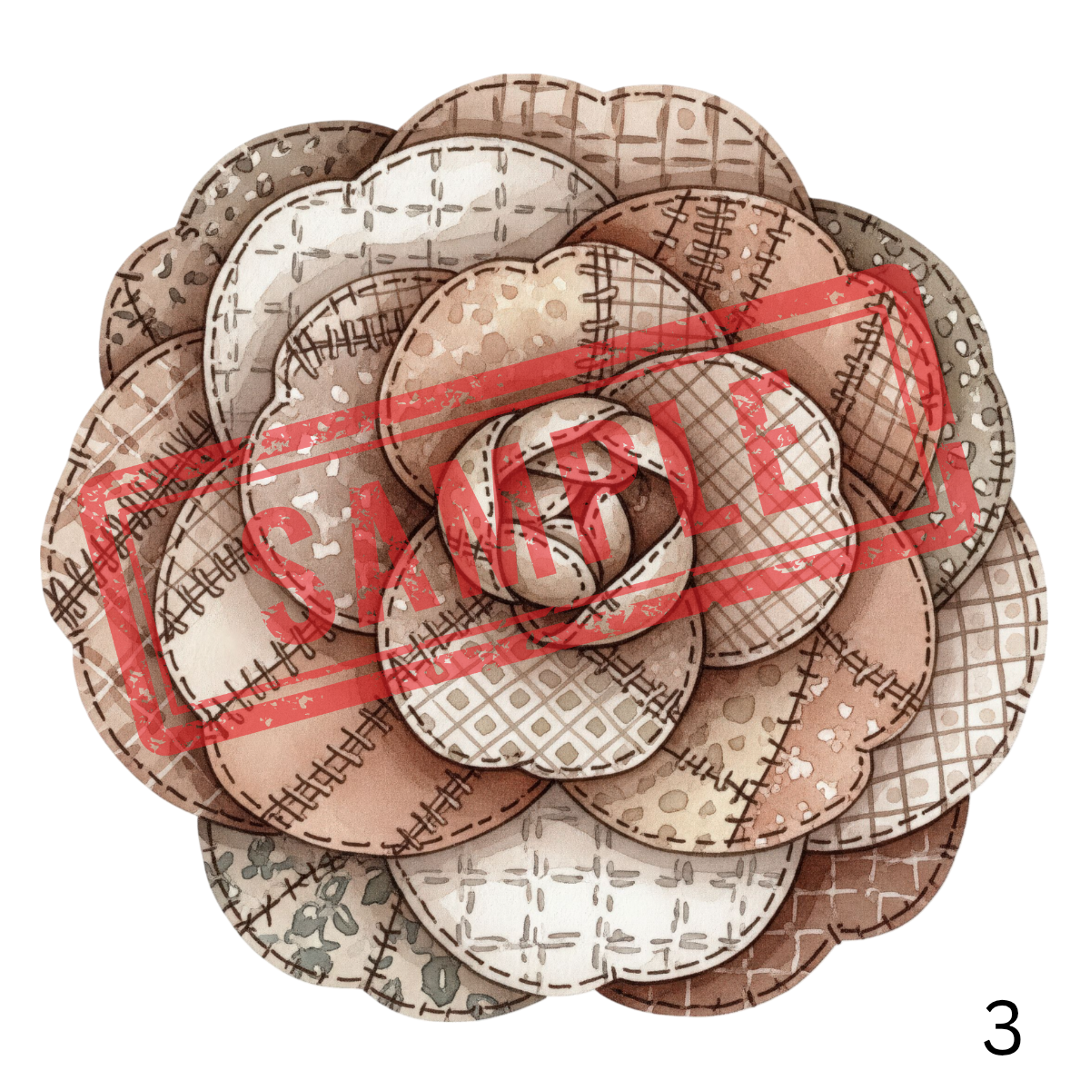 UVDTF Fabric Flowers Collection 1