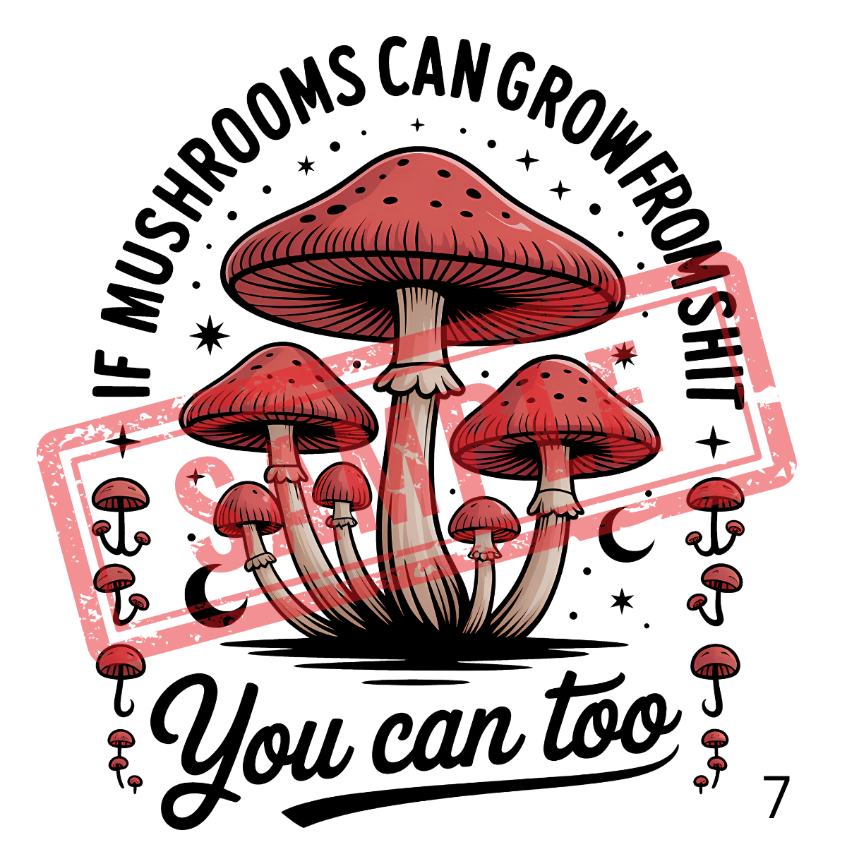 UVDTF Mushrooms Collection 1