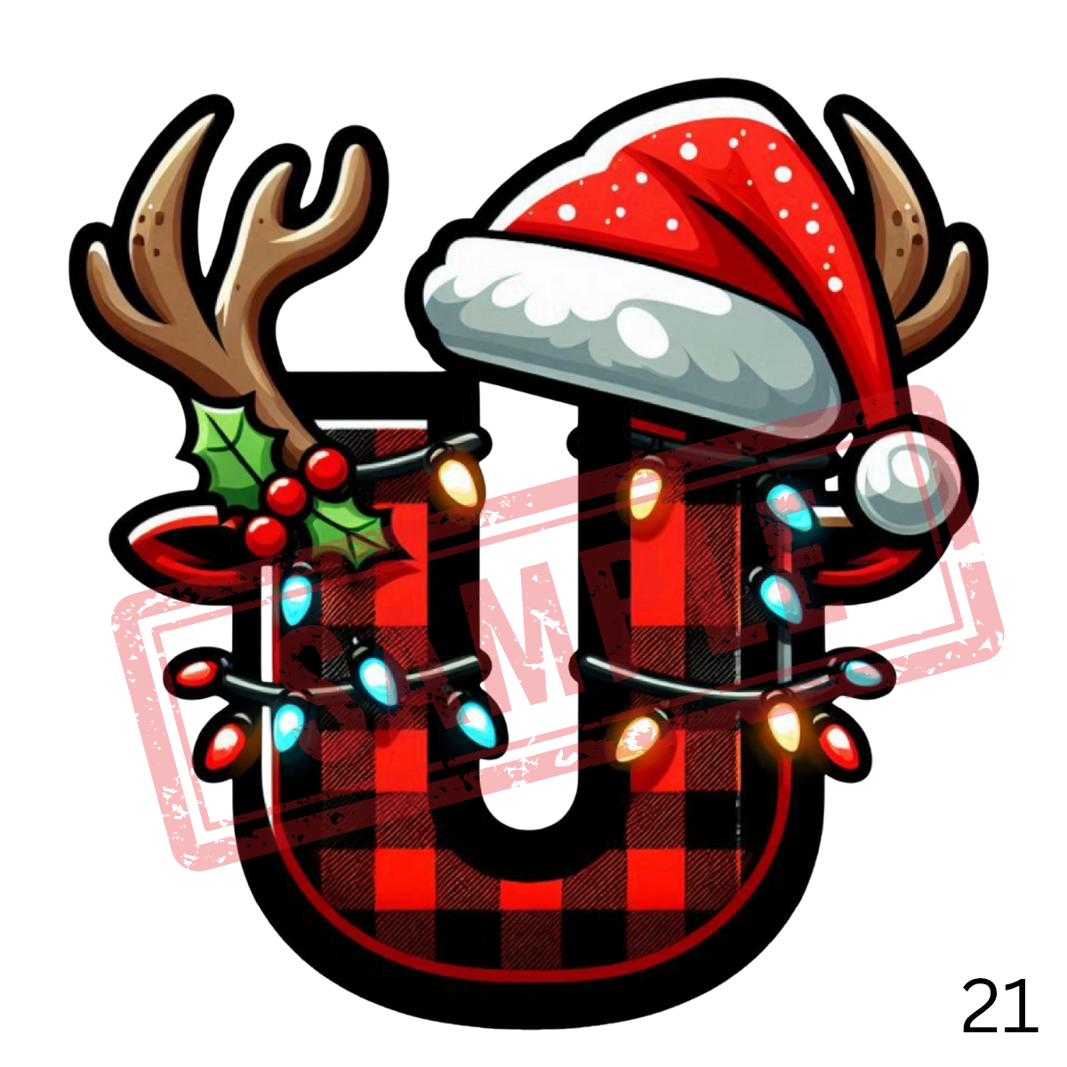 UVDTF Christmas Alphabet Collection 1