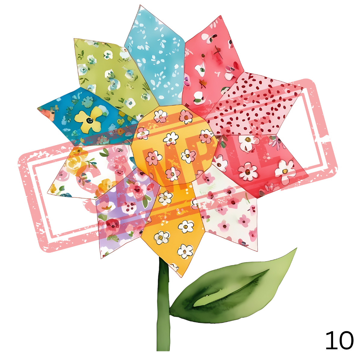 UVDTF Patchwork Flowers Collection 1