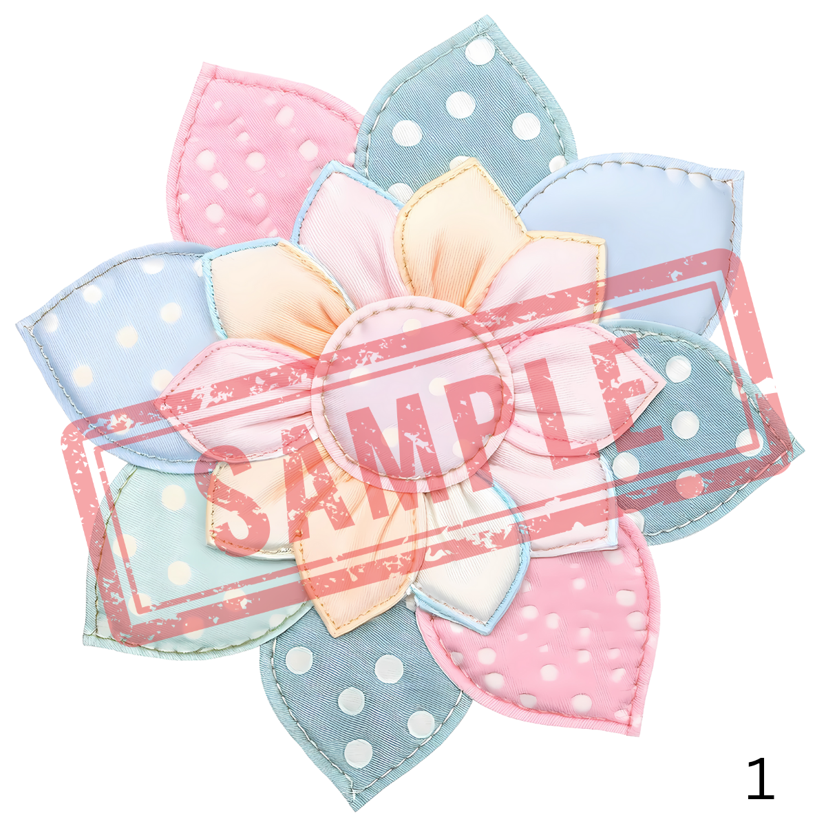 UVDTF Patchwork Flowers Collection 1