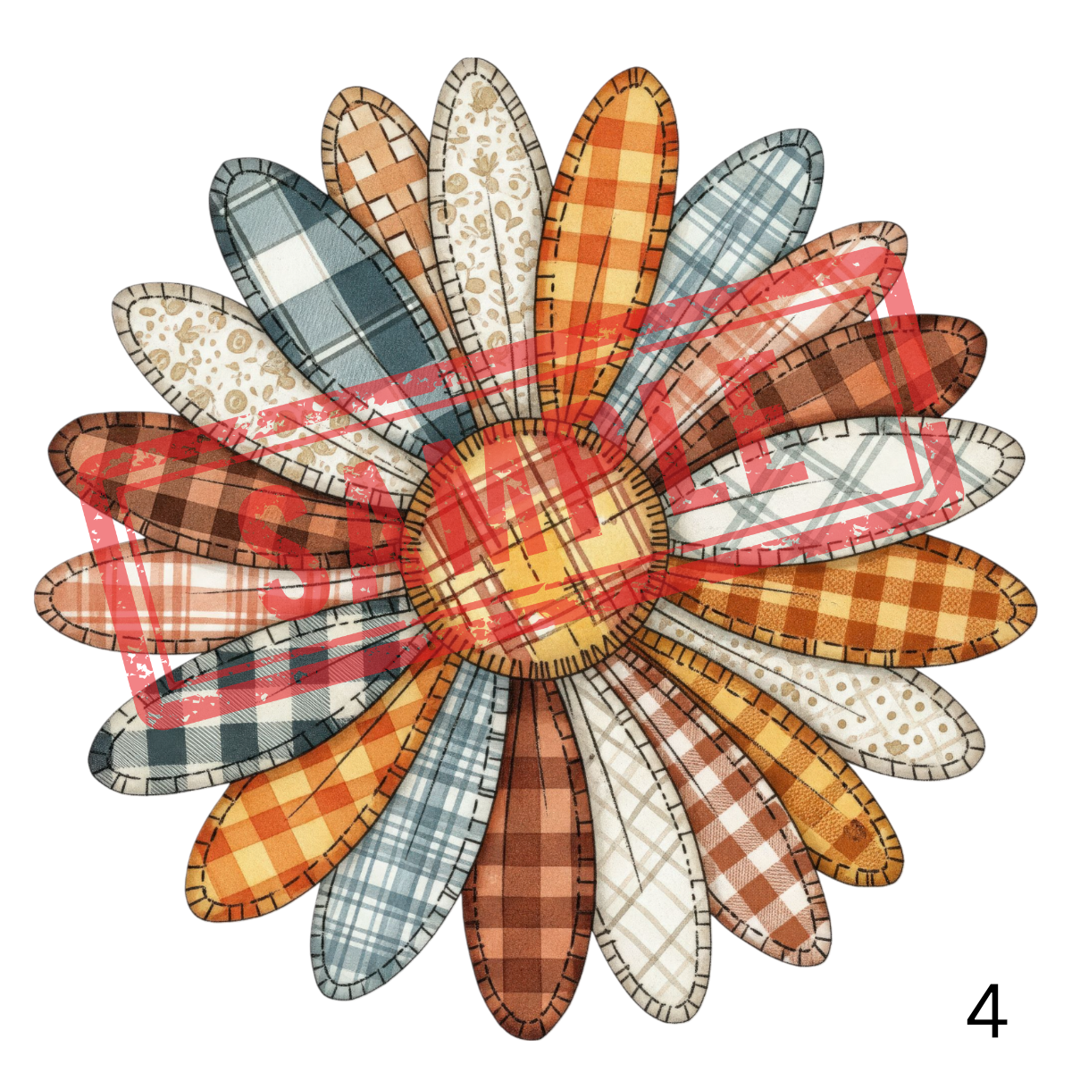 UVDTF Fabric Flowers Collection 1
