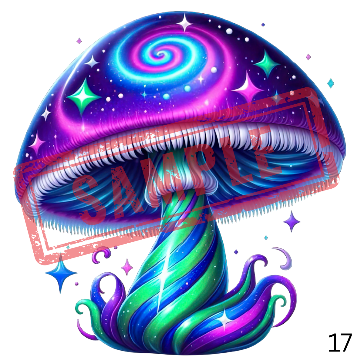 UVDTF Mushrooms Collection 1