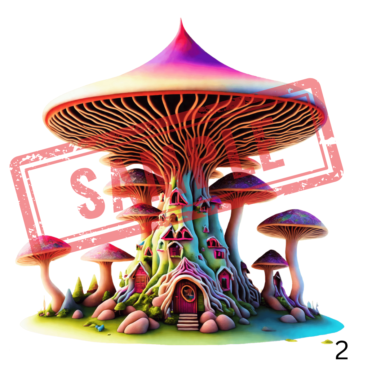 UVDTF Mushrooms Collection 1