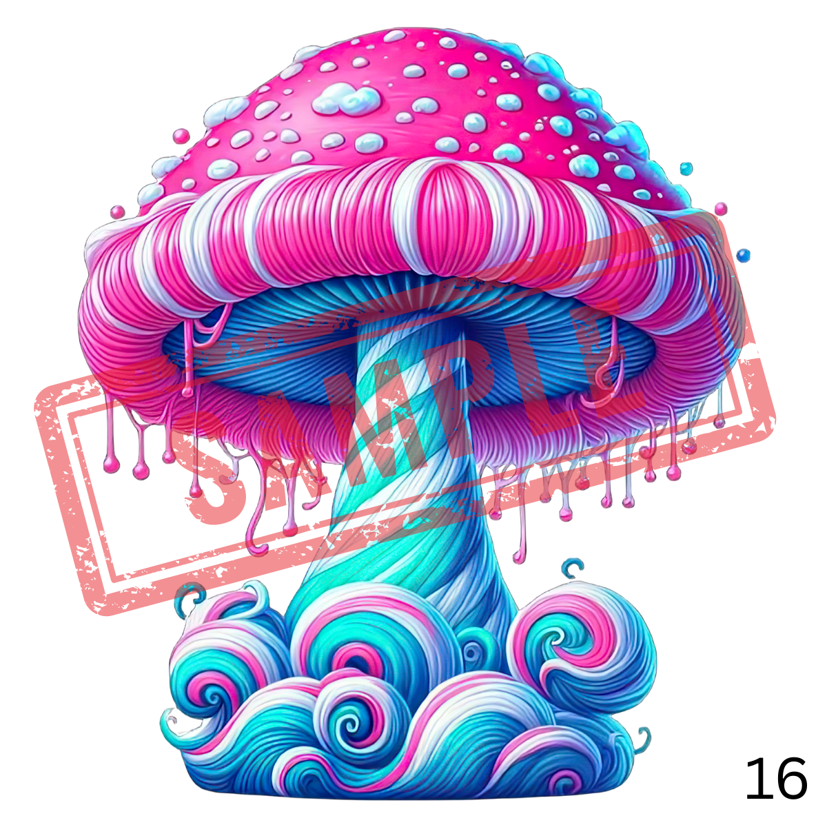 UVDTF Mushrooms Collection 1