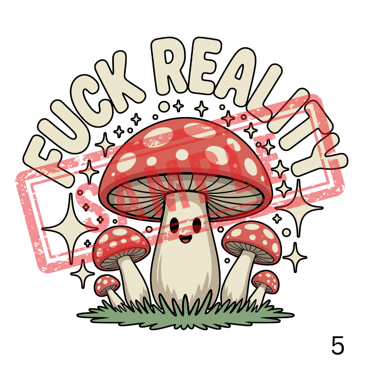UVDTF Mushrooms Collection 1