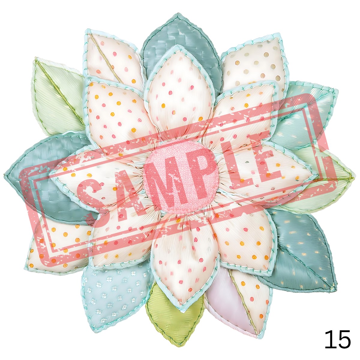 UVDTF Patchwork Flowers Collection 1