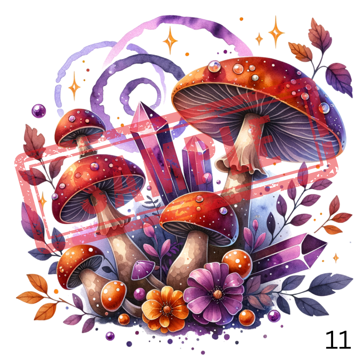 UVDTF Mushrooms Collection 1