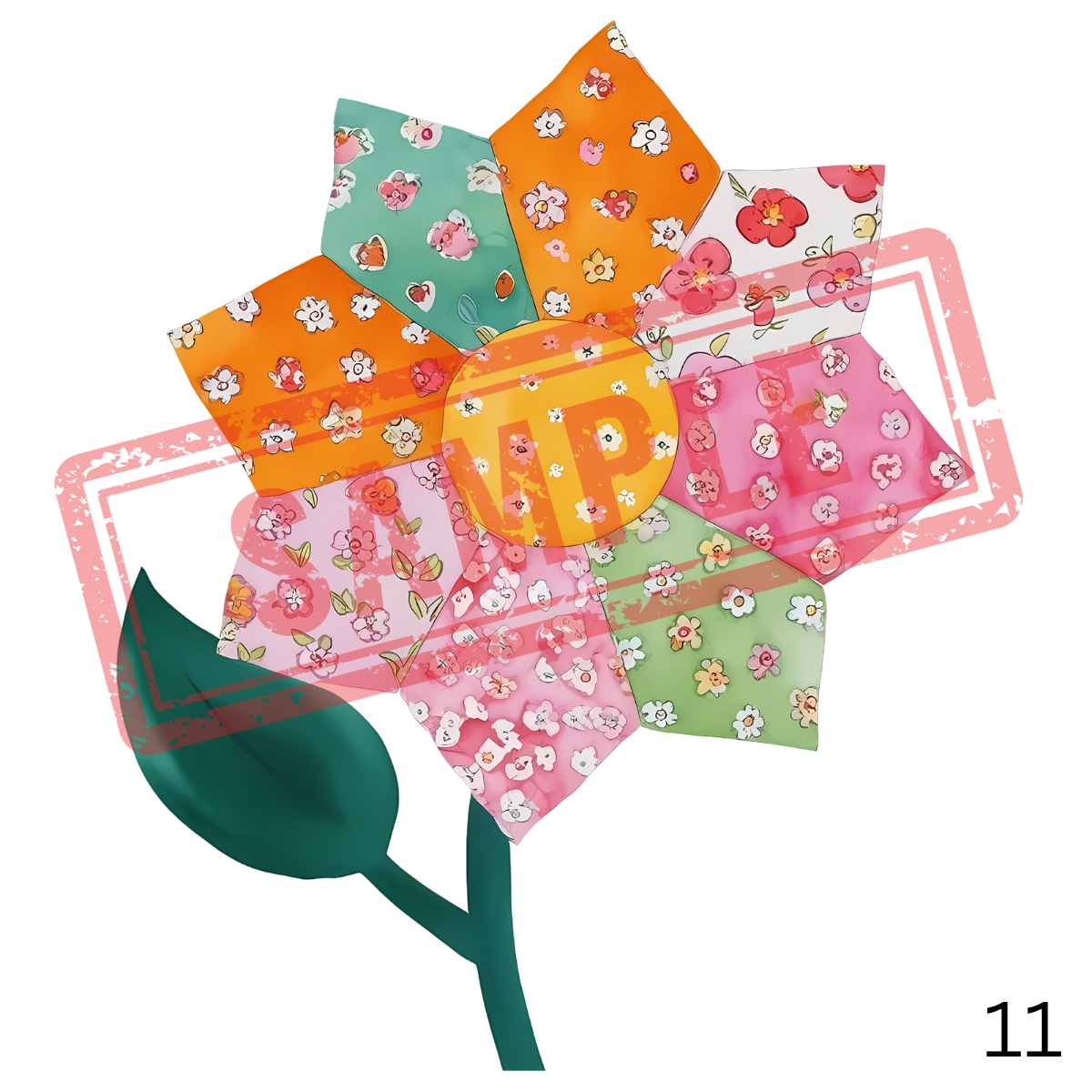 UVDTF Patchwork Flowers Collection 1