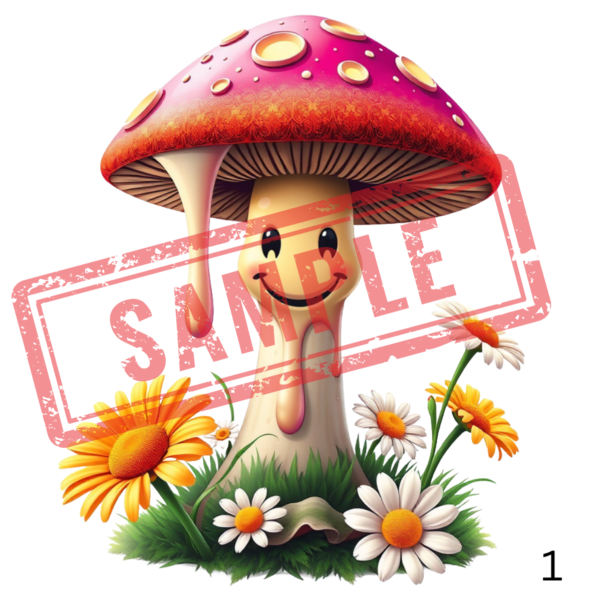 UVDTF Mushrooms Collection 1