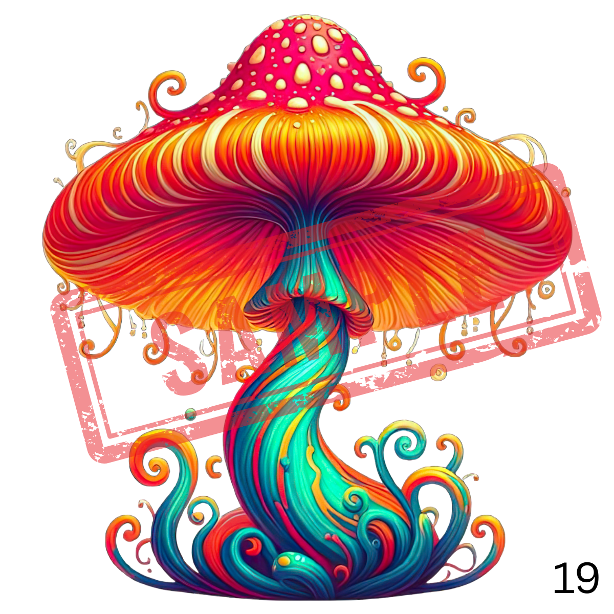 UVDTF Mushrooms Collection 1