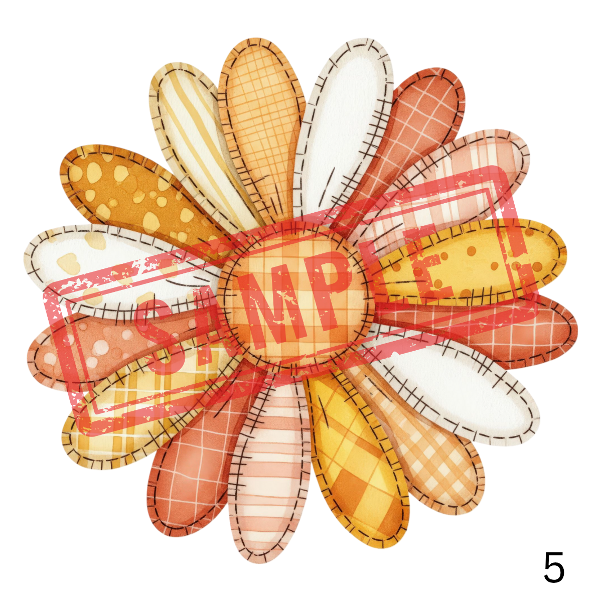 UVDTF Fabric Flowers Collection 1