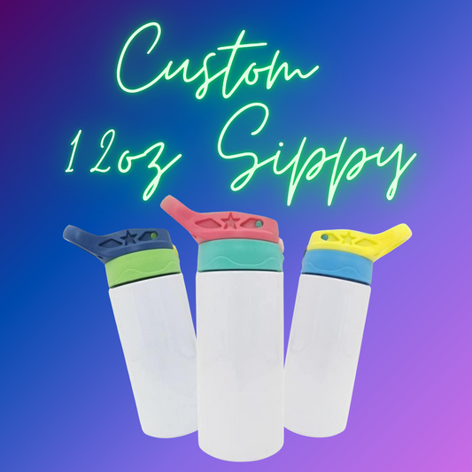 TUMBLER Custom 12oz Sippy Epoxy