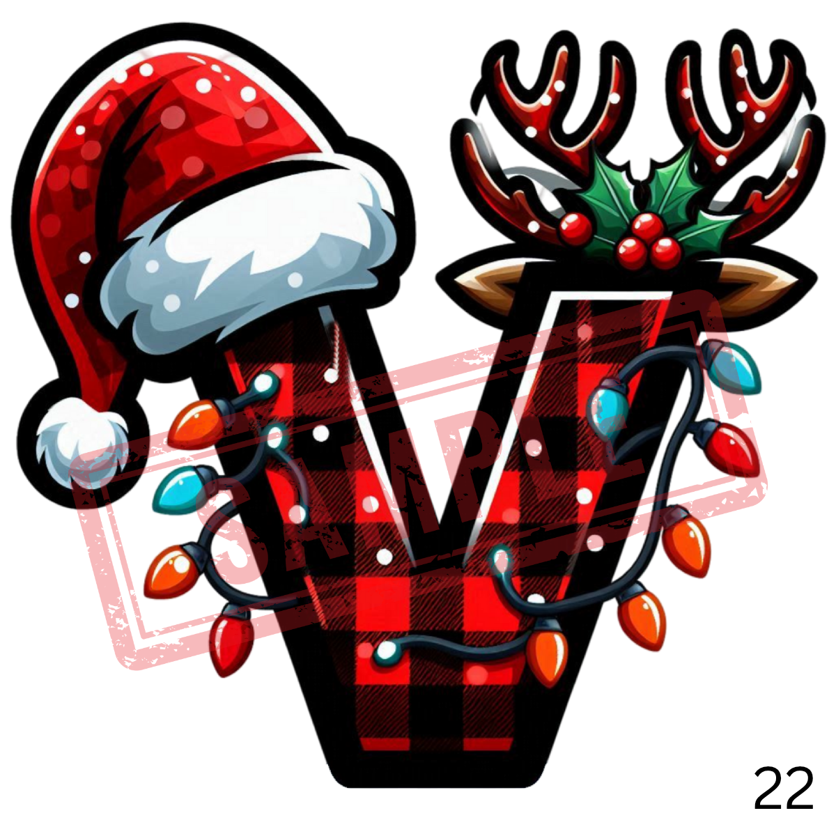 UVDTF Christmas Alphabet Collection 1