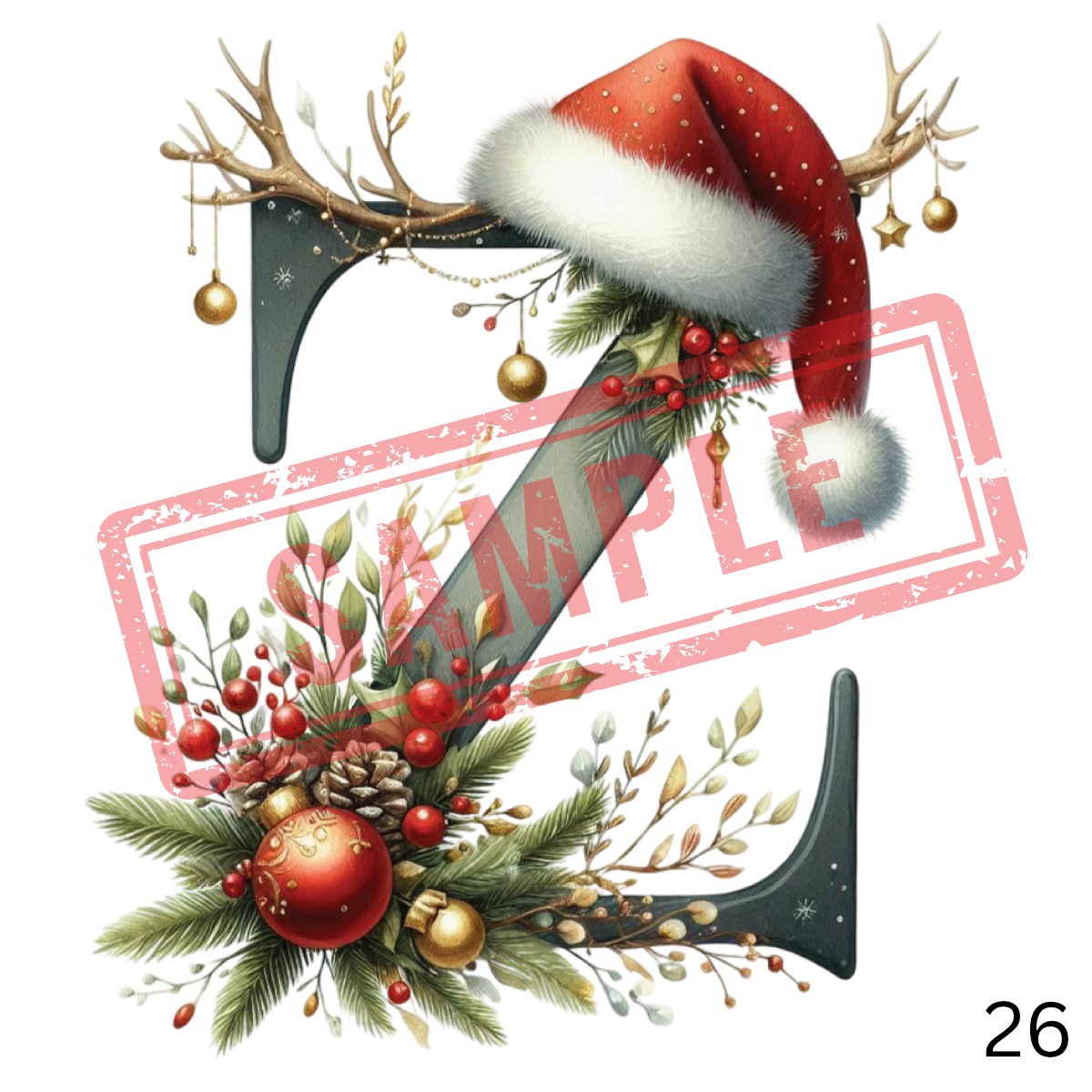 UVDTF Christmas Alphabet Collection 2
