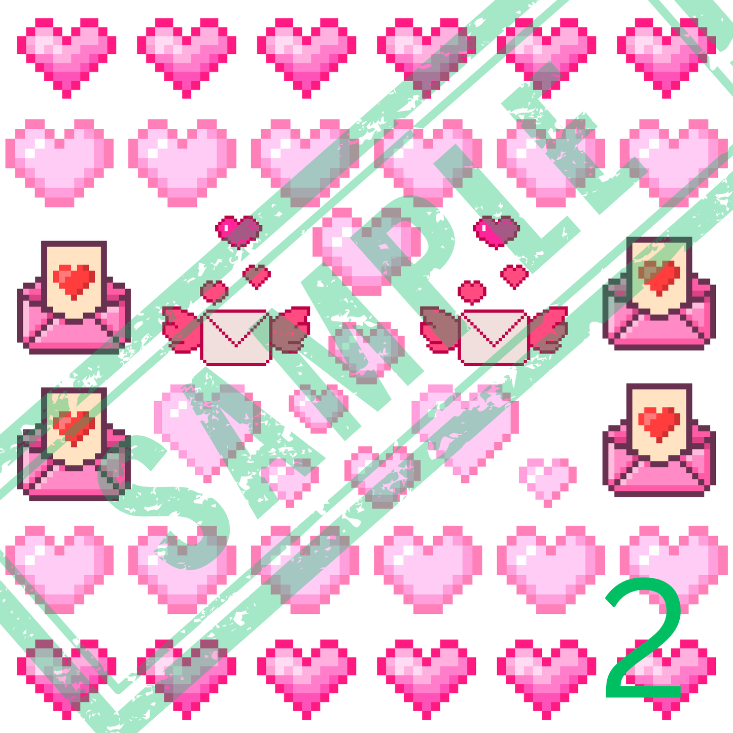 12x12 Embellishments- Valentines
