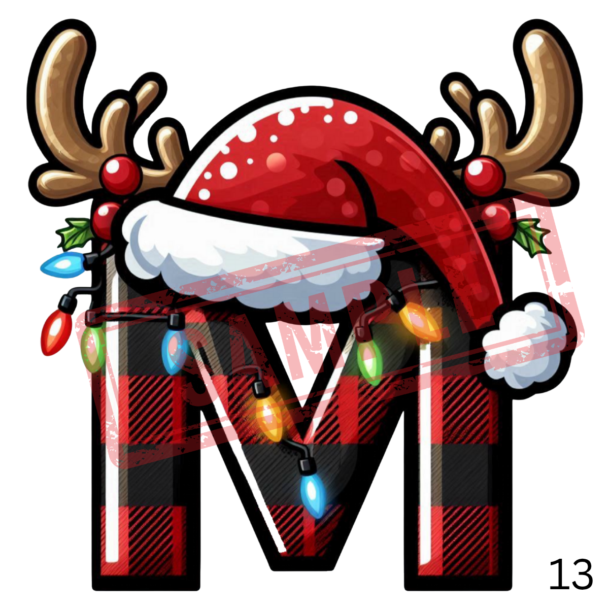 UVDTF Christmas Alphabet Collection 1