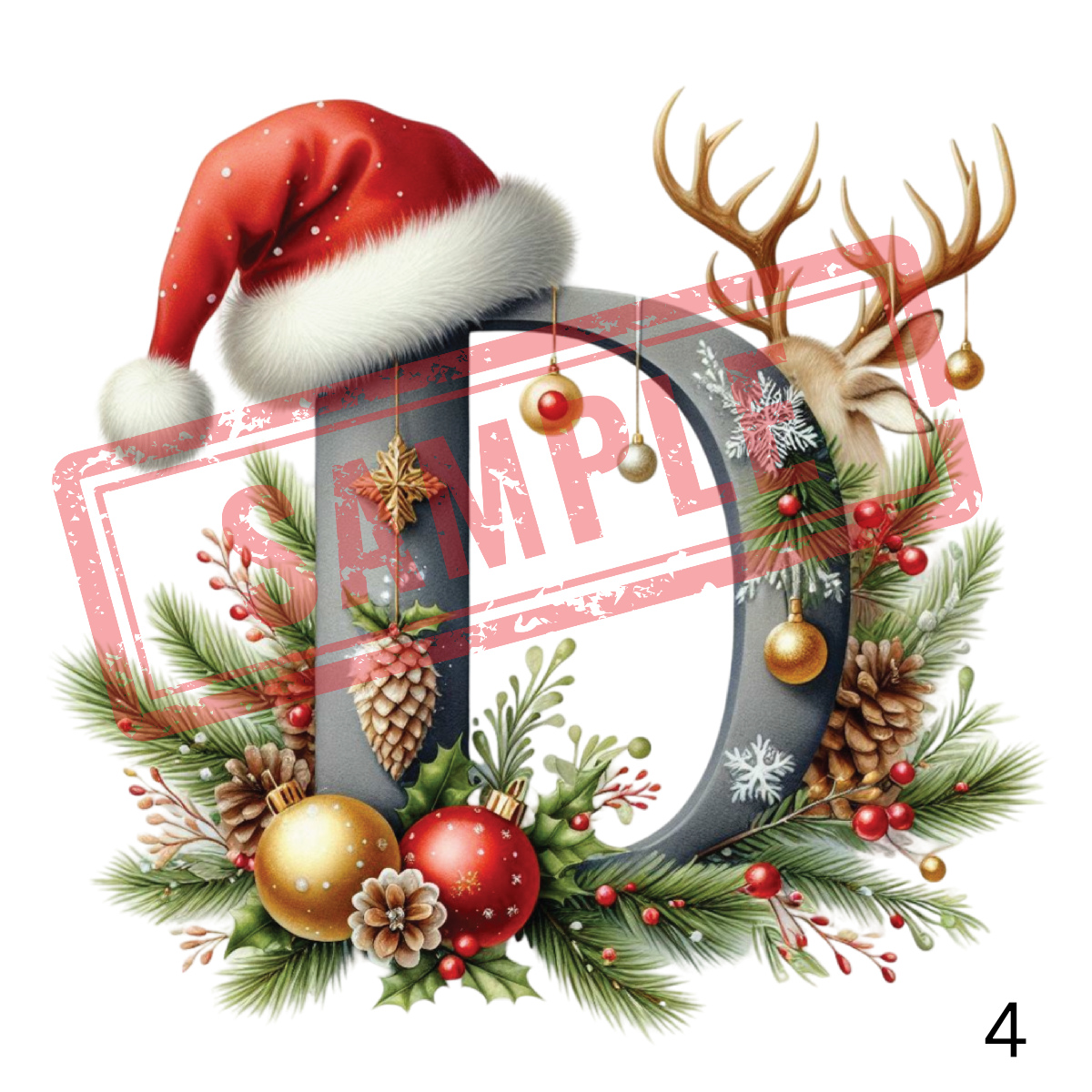 UVDTF Christmas Alphabet Collection 2