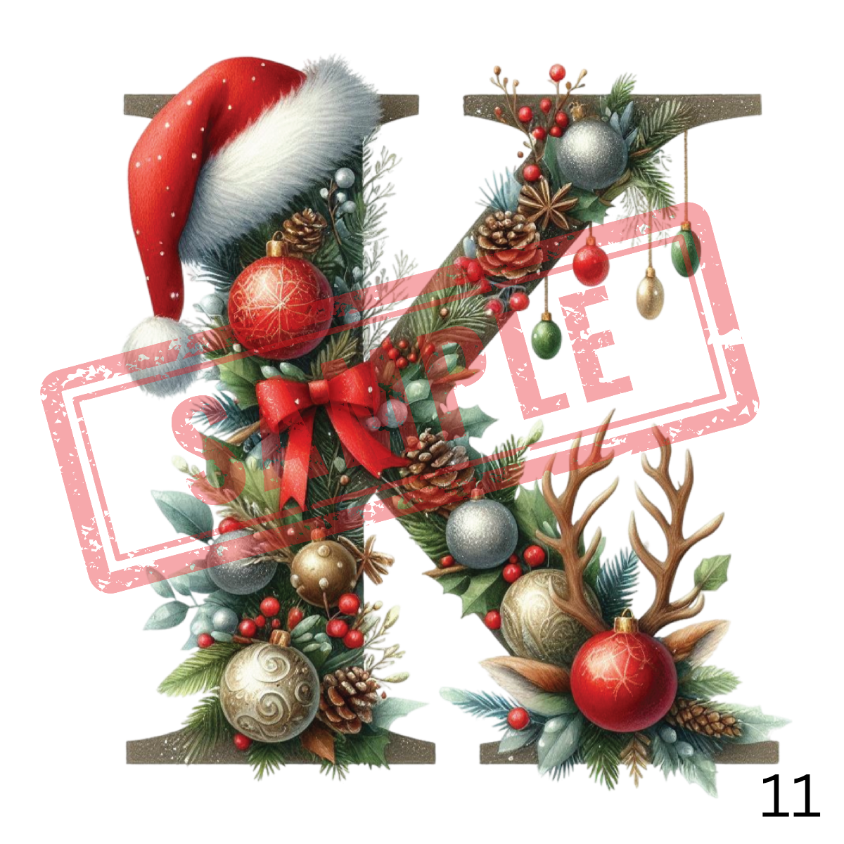 UVDTF Christmas Alphabet Collection 2
