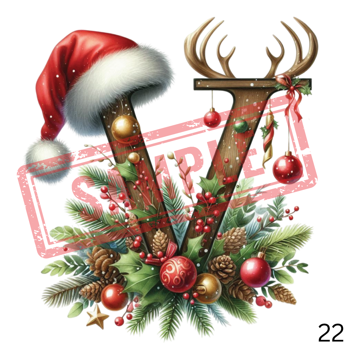 UVDTF Christmas Alphabet Collection 2