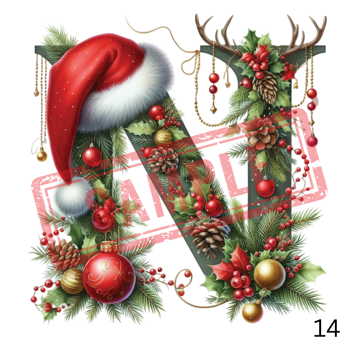 UVDTF Christmas Alphabet Collection 2