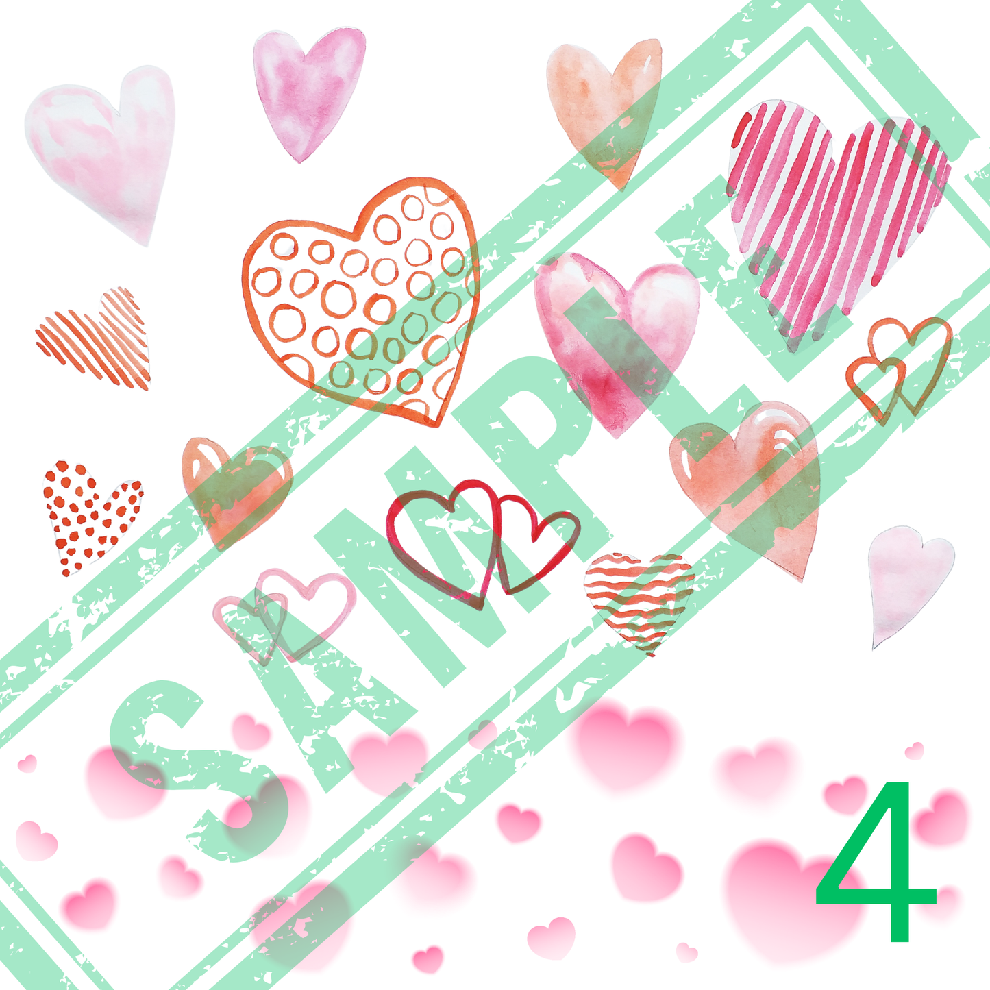 12x12 Embellishments- Valentines