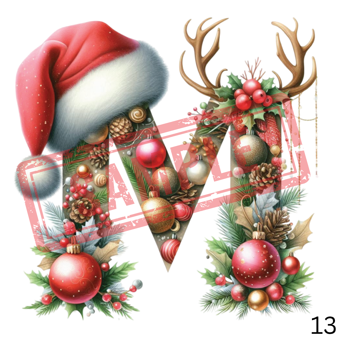 UVDTF Christmas Alphabet Collection 2