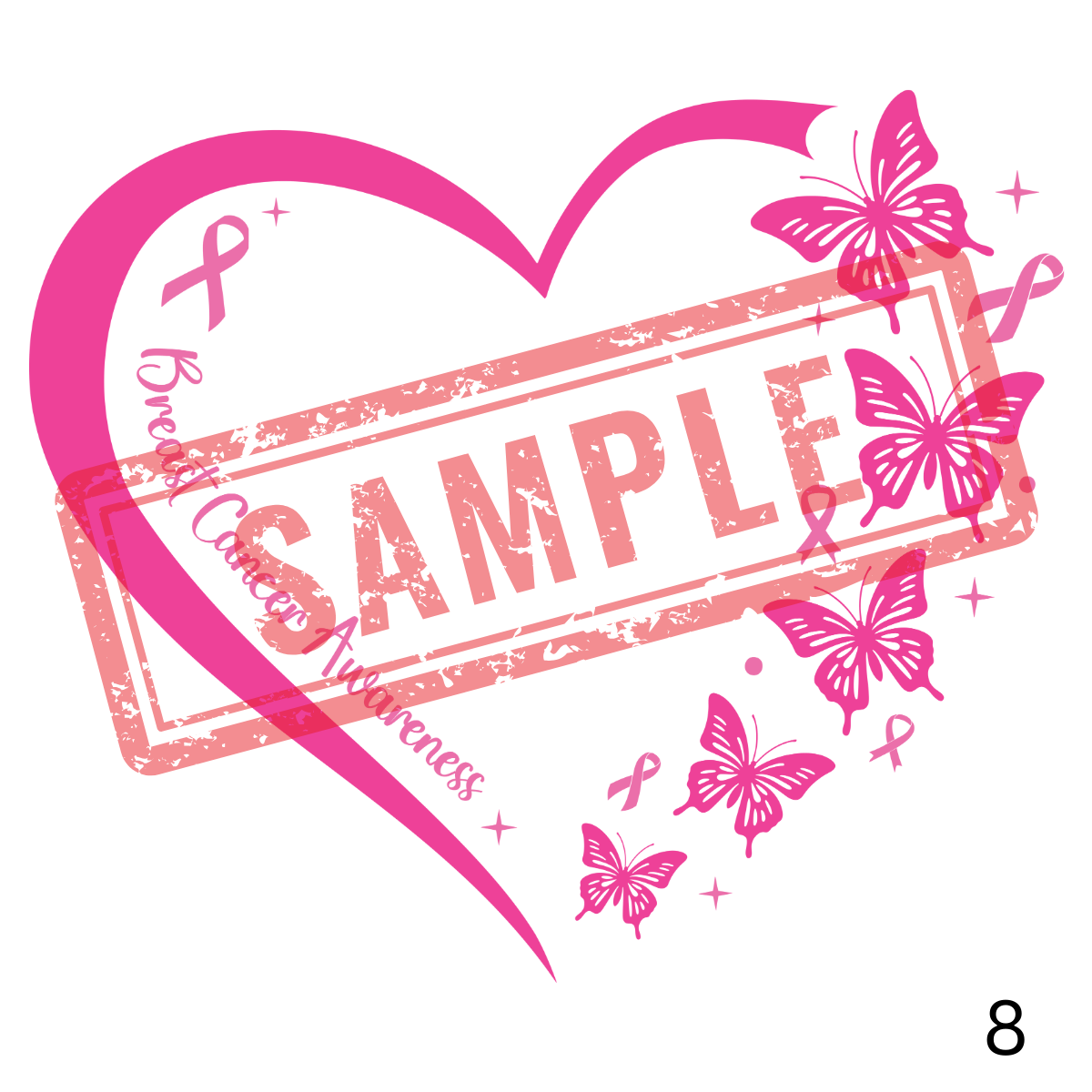 UVDTF Breast Cancer Awareness Dekals Collection 1