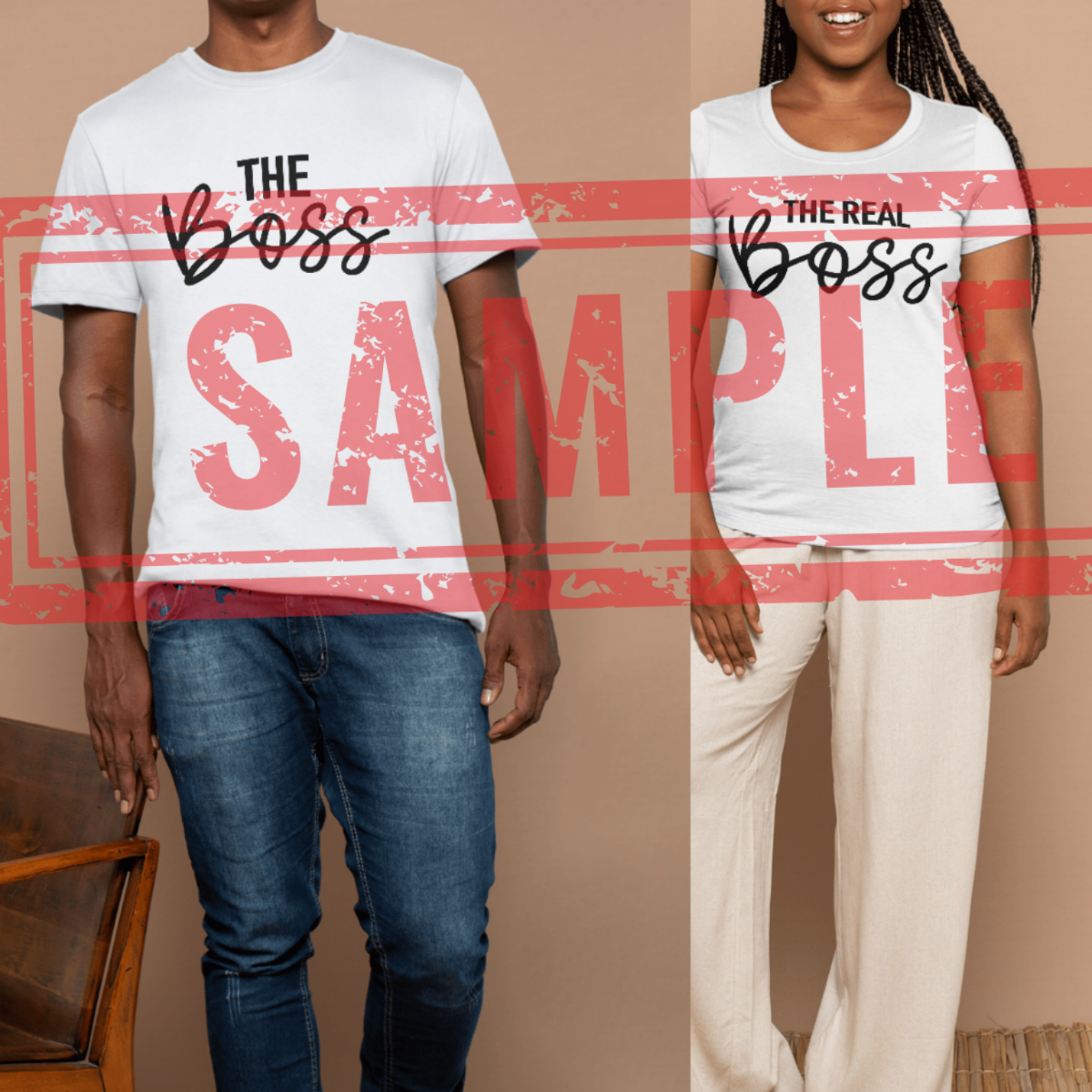 Couples Shirts - The Boss/The Real Boss