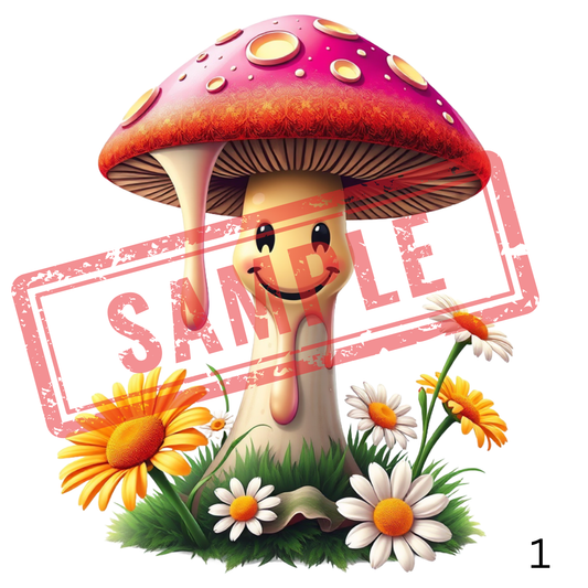 UVDTF Mushrooms Collection 1
