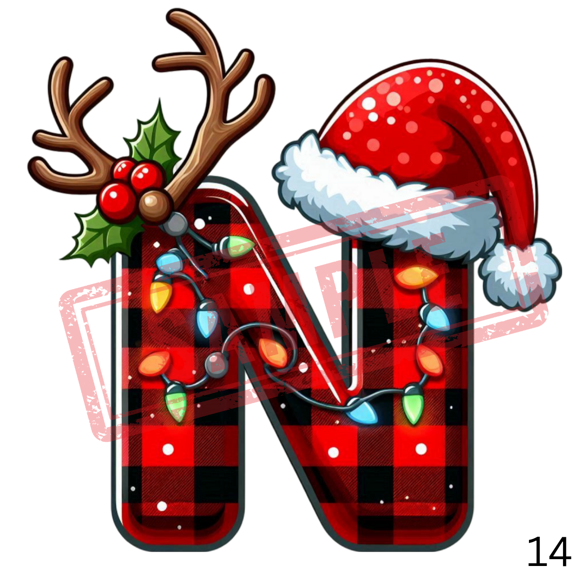 UVDTF Christmas Alphabet Collection 1